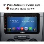 2 Din 8¨ Android 4.4 Autoradio DVD Player GPS Navigation (Pumpkin)